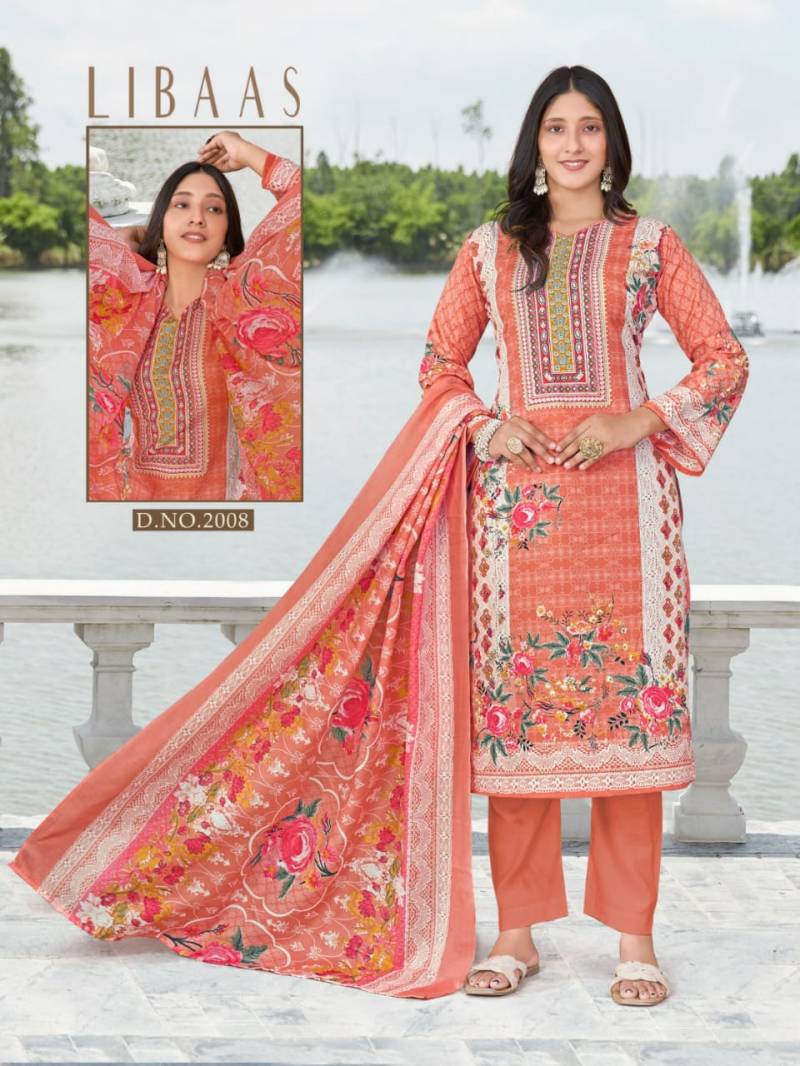Premium Luxury Digital Cotton Printed Unstitched  Suit for Women