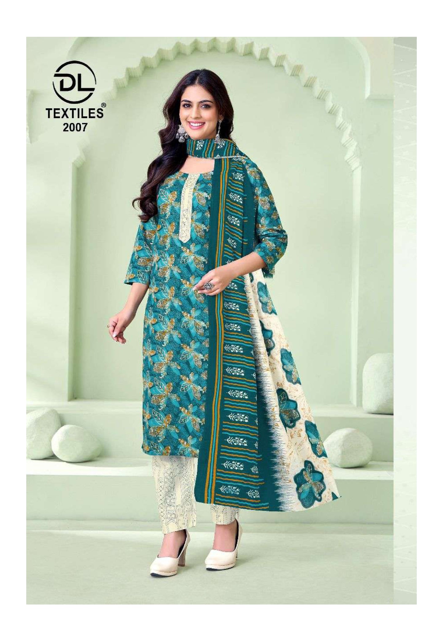 Teal Green Ethnic Cotton Kurta Set – Women's Summer Kurti Suit