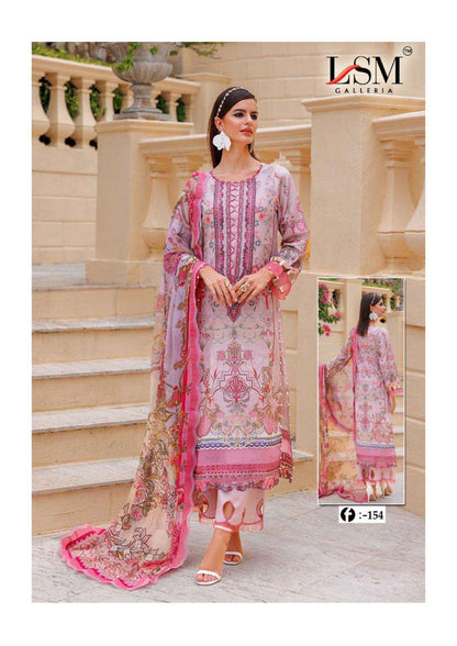 Rosé Grace – Pink & Peach Luxury Lawn Ensemble